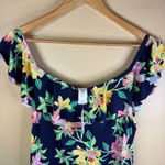 Tommy Bahama  Sun Lilies Off the Shoulder Ruffle Spa Dress Navy Floral XL/TG Photo 2
