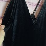 EXPRESS  BLACK VELVET CROSS STRAP BACK STRAIGHT LEG JUMPSUIT MEDIUM Photo 4