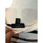 Current Air Current Air Los Angeles Knit Sweater Dress Striped Brown Black White Photo 4