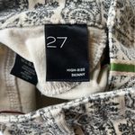 Anthropologie Pilcro High Rise button fly skinny corduroy black and white 27 Photo 5