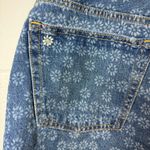 Universal Threads Universal Thread Women's Mid-Rise 90s Baggy Embroidered Floral Print Denim Short Photo 9