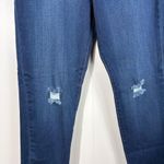American Bazi Dark Wash Stretch Denim Distressed High Waisted Skinny Jeans 1X Photo 1