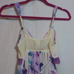 In Bloom by Jonquil Cream Purple Floral Spaghetti Strap Chemise Lace Size Small Photo 7