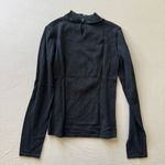 Teri Jôn Floral Appliqué Wool Sweater Black Photo 2