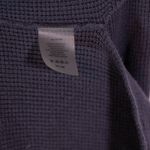 Margaret O'Leary Cotton Knit Stretch Open Front Cardigan Sweater Navy Blue Small Photo 1