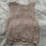 Women’s Tan Knitted Cropped Sweater Photo 1