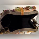 Mary Frances Women's Pink/Green Size Small Kitsch Beaded Clamshell Shoulder Bag Tan Photo 4