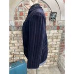 blazer Quilted velour elegant navy blue Black Size L Photo 3