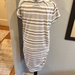 Athleta  Gray Ruched Tie Front Midi Dress with Cap Sleeves, XL Photo 7