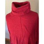 Eileen Fisher Turtleneck Sweater Sz LG 100% Merino Wool Red Holiday Dressy Photo 7