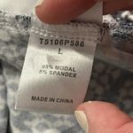 Tart  Blue Geometric Sleeveless Halter V-Neck Romper Size Large Photo 9