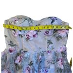 L'ATISTE L’ATISTE by Amy 3D Floral Tulle Strapless Maxi Gown Nude/Blush Sz M NWT Photo 2