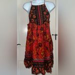 Free People  Casablanca Slip Printed Metallic Mini Dress Size Small Photo 3