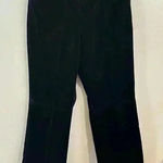 Rafaella  Velvet Trouser Dress Pants Womens 12 Black Chino Mid‎ Rise Casual Photo 0