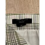 Ann Taylor  Short‎ Pencil Mini Skirt Womens 4P S Green Cream Plaid Lined Slit EUC Photo 4