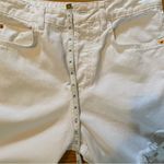 ZARA Jeans Womens Size 4 White High Rise Distressed 25" Inseam Photo 10
