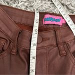 Edikted  Luna brown Faux Leather Flare Jeans size S Photo 3