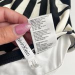 Calvin Klein  Swimsuit Black White Palm 14 Annette Photo 8