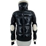 SAM. Ellie Down Jacket Caviar Black Puffer Bomber Shearling Outdoors Coat Size M Photo 2