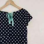 Anthropologie  Postmark Polka Dot Dress Black and White size S Photo 3