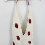 Strawberry Crochet Cross Body Bag Boho Fairycore Red Photo 0