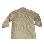 Vintage Faux Suede and Leather Full Zip Long Jacket Beige Cream plus size 3XL Yellow Photo 1