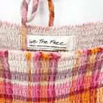 Free People NWT  Sienna Plaid Ruffle Square Neck Blouse S Photo 6