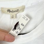 Madewell NWT White The Perfect Crewneck Tee in Allday Jersey - Size: Small Photo 2