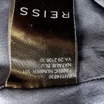 Reiss  Natalie Skater Dress Fit & Flare Floral Textured Jacquard Cutout Navy 4 Photo 4