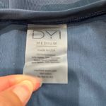 DYI  Define Your Inspiration Tap Back Tank Top in Chambray Camo (Semi Sheer Mesh) Photo 5