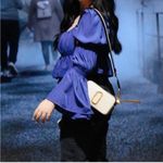 Elegant Blue Women's Blouse Size M Photo 1