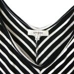 Umgee  Stripe Black White Batwing Sleeve Mini Dress Photo 4