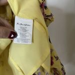 For Love & Lemons  Beaumont Mini Dress Yellow Floral ruffle detail size medium Photo 5