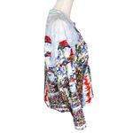 Coldwater Creek Jacket PL Large Petite Watercolor Blazer Linen Blend Photo 8