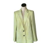 Karl Lagerfeld NWT  Paris Tweed Single Breasted Jacket Color: CHARTREUSE / GREEN Photo 4