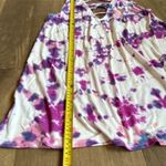 Tie Dye Beach Cover Up Dress Pink Purple Photo 1