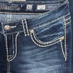Miss Me Bootcut Jeans Flap Pockets Contrast Stitching Dark Wash 31 Photo 4