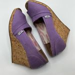 Toms Purple Orchid Wedge Hemp Sandals Sz 9.5 Open Toe Photo 6