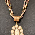 Western boho Copper color Pendant Necklace adjustable Gold Photo 0