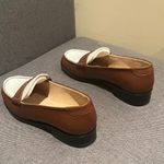 KOIO | Brown and White Women’s Penny Loafers Size 35 Photo 4