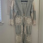 ZARA Limited Edition Patchwork Crochet Midi Kimono Boho Photo 1