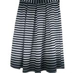 Faith and joy  Black White Stripe Pleated A Line Skirt S Photo 0