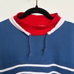 American Vintage Vintage 90s Nautical Patriotic Mockneck Sweatshirt Fourth of July Lake Large Photo 3