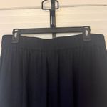 CAbi  Navy Linen Blend Wide Leg Pants High Rise Palazzo Size L Photo 4