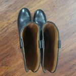 Frye  Black Chic Feminine Edgy Streetwear Retro Leather Knee-High Boots Size 7.5 Photo 7