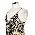 Patrons of Peace Tropical Leaf Print V-Neck Sundress Ivory Black Size XS Photo 3