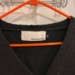 Pink Martini  Black Cozy Knit Button Up Cardigan Photo 2