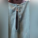 Gibson Latimer Gibson &Latimer women's Green  ruffle Cold Shoulder Top  3/4 Sleeves Blouse Sz S Photo 5