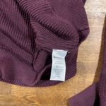 Athleta  Burgundy Crewneck Ribbed Sweater   Photo 4