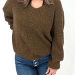 Anthropologie See u soon by Brien Metallic Sweater Size S/M NWT Photo 1